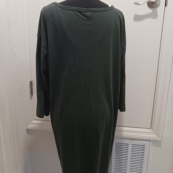 Gap Dark Green Long Sleeve Dress Size L EUC - Picture 3 of 8